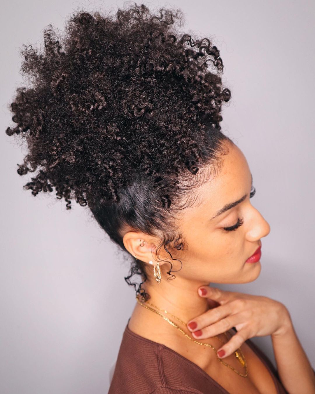 high puff hairstyle