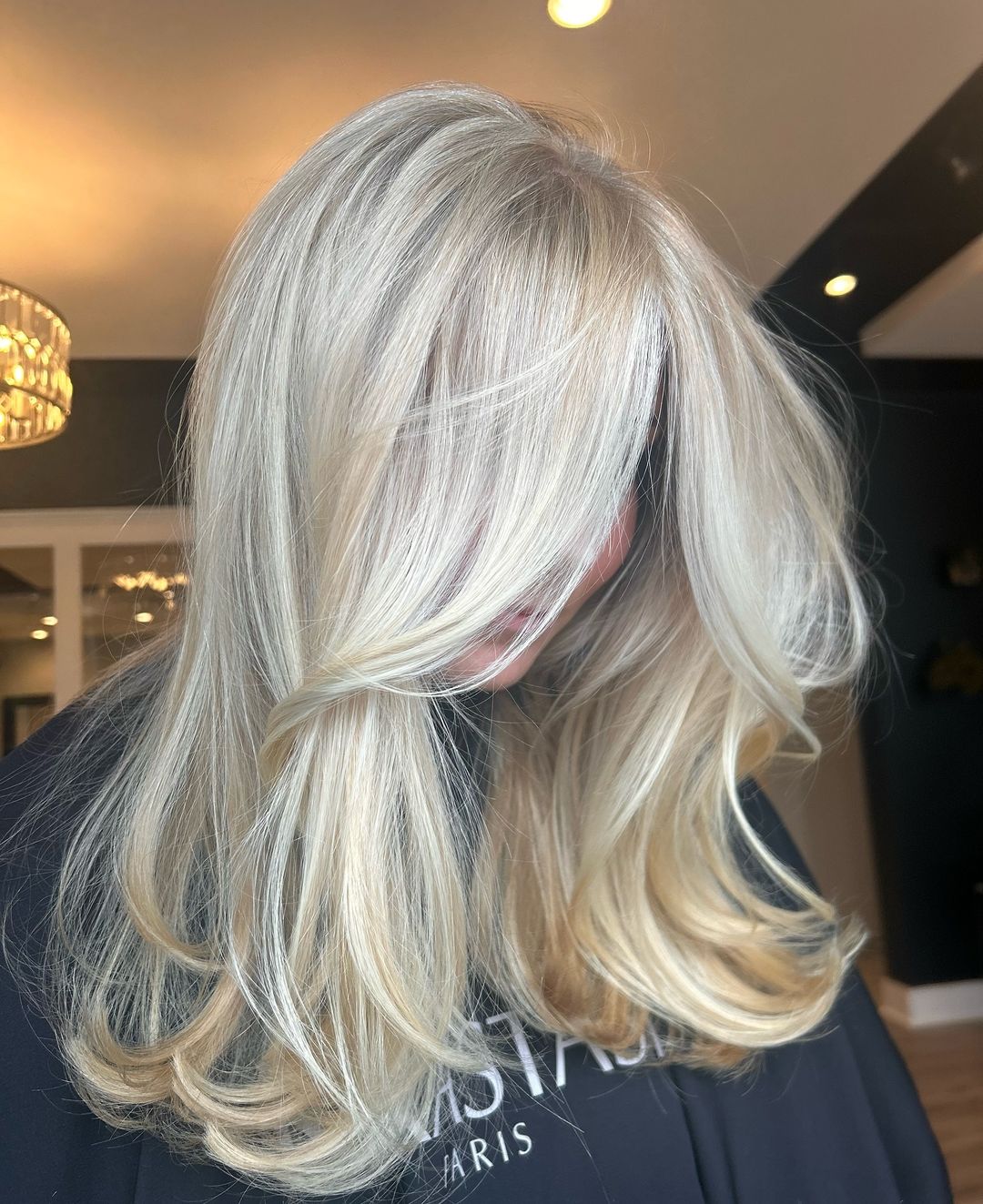 layered blowout with highlights