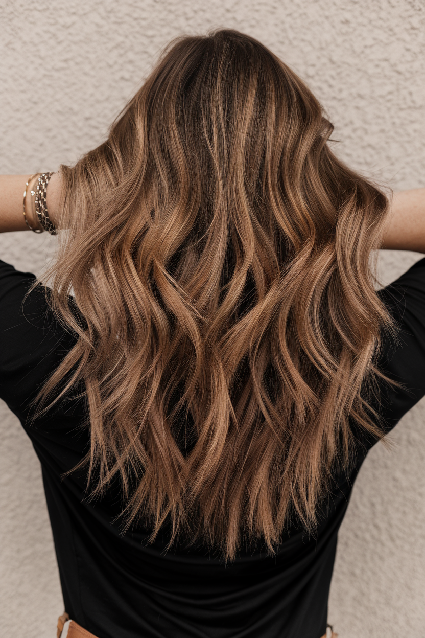 cheveux bruns bronze clair