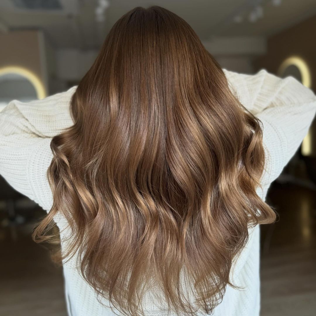 balayage brun doré clair