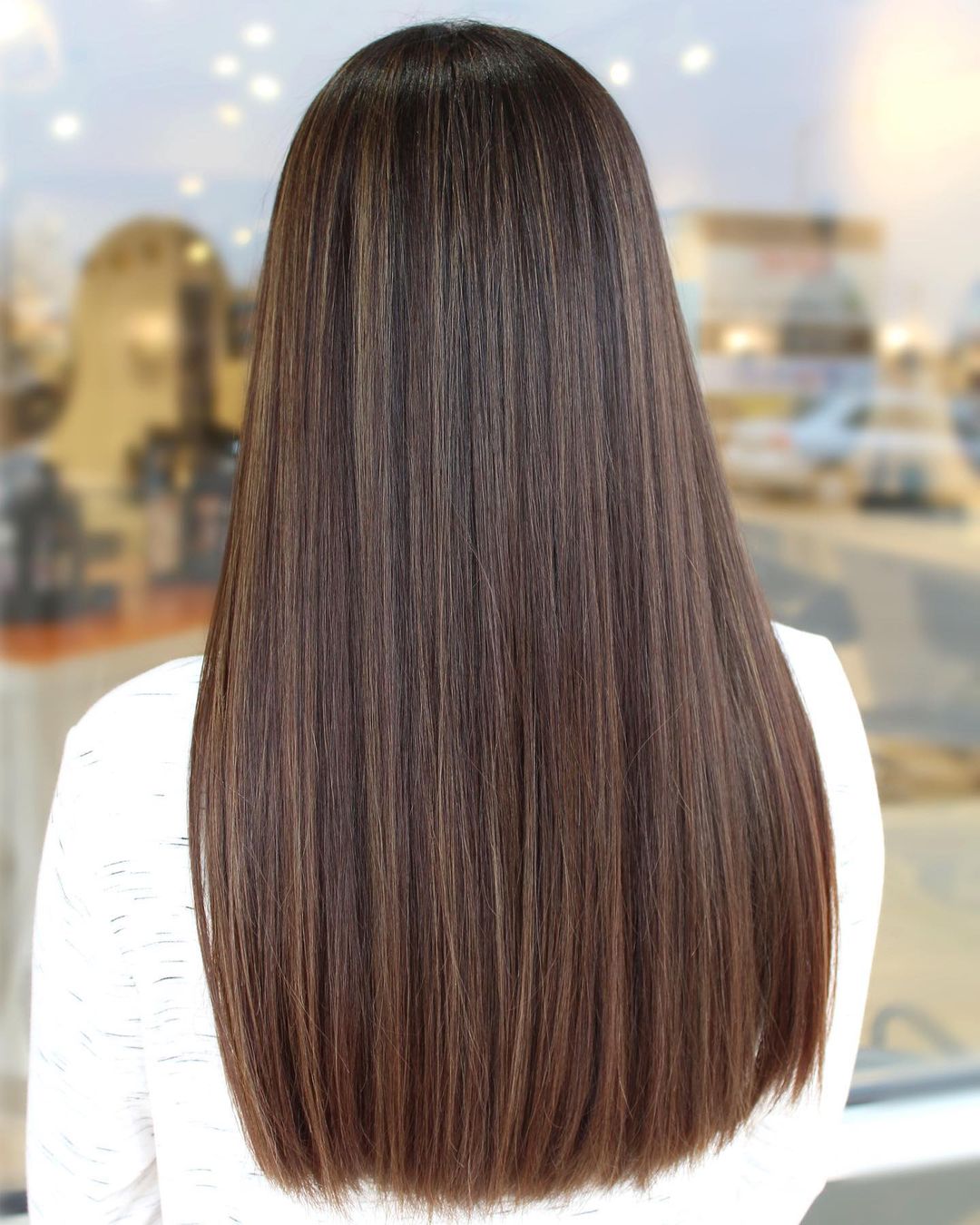 long and sleek hair