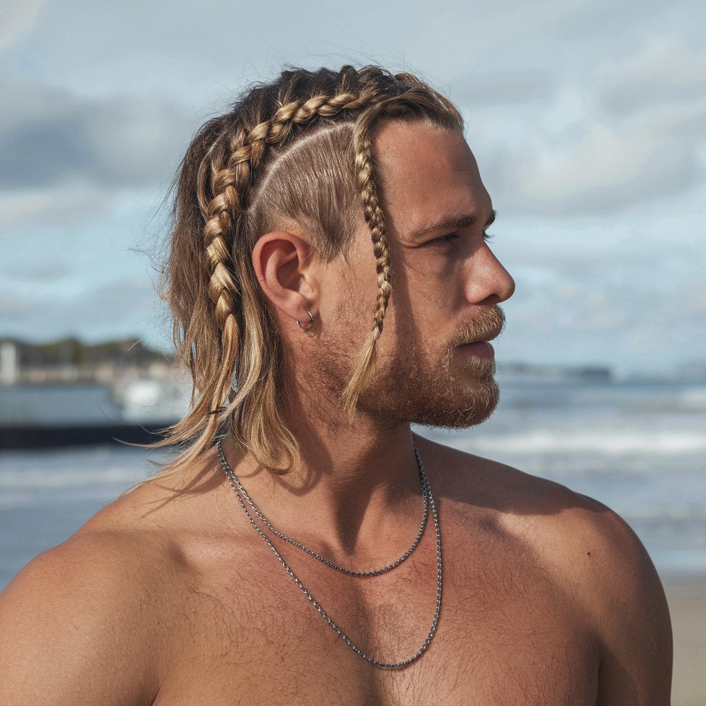 Tresse de surfeur sur le côté