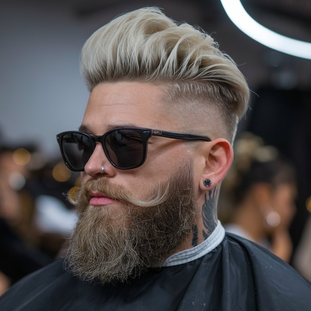 Pompadour Beard Fade