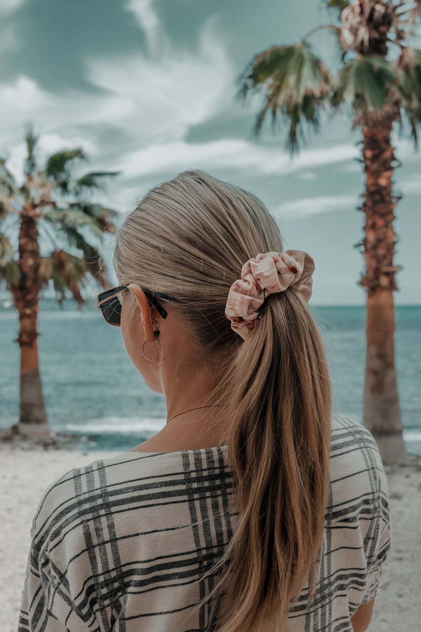 Ponytail With A Scrunchie