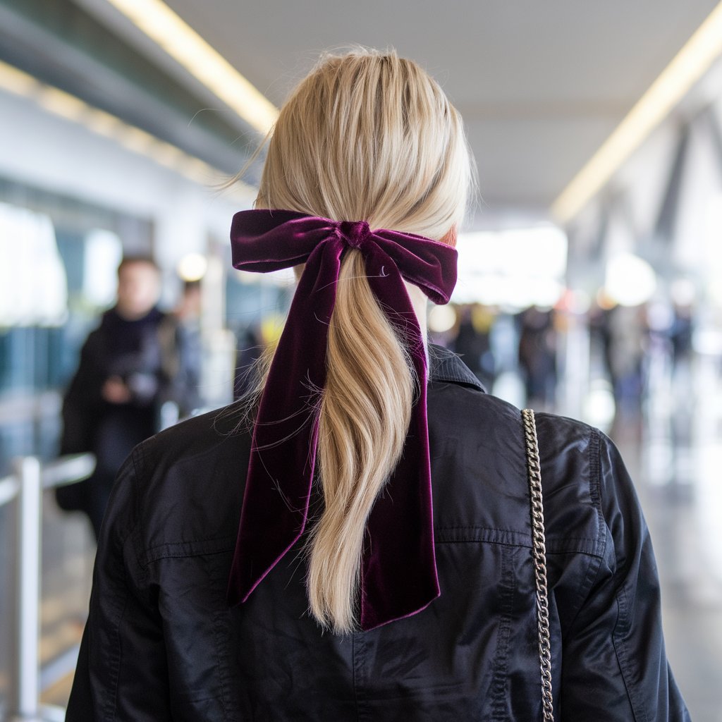 Ribbon Ponytail Hair
