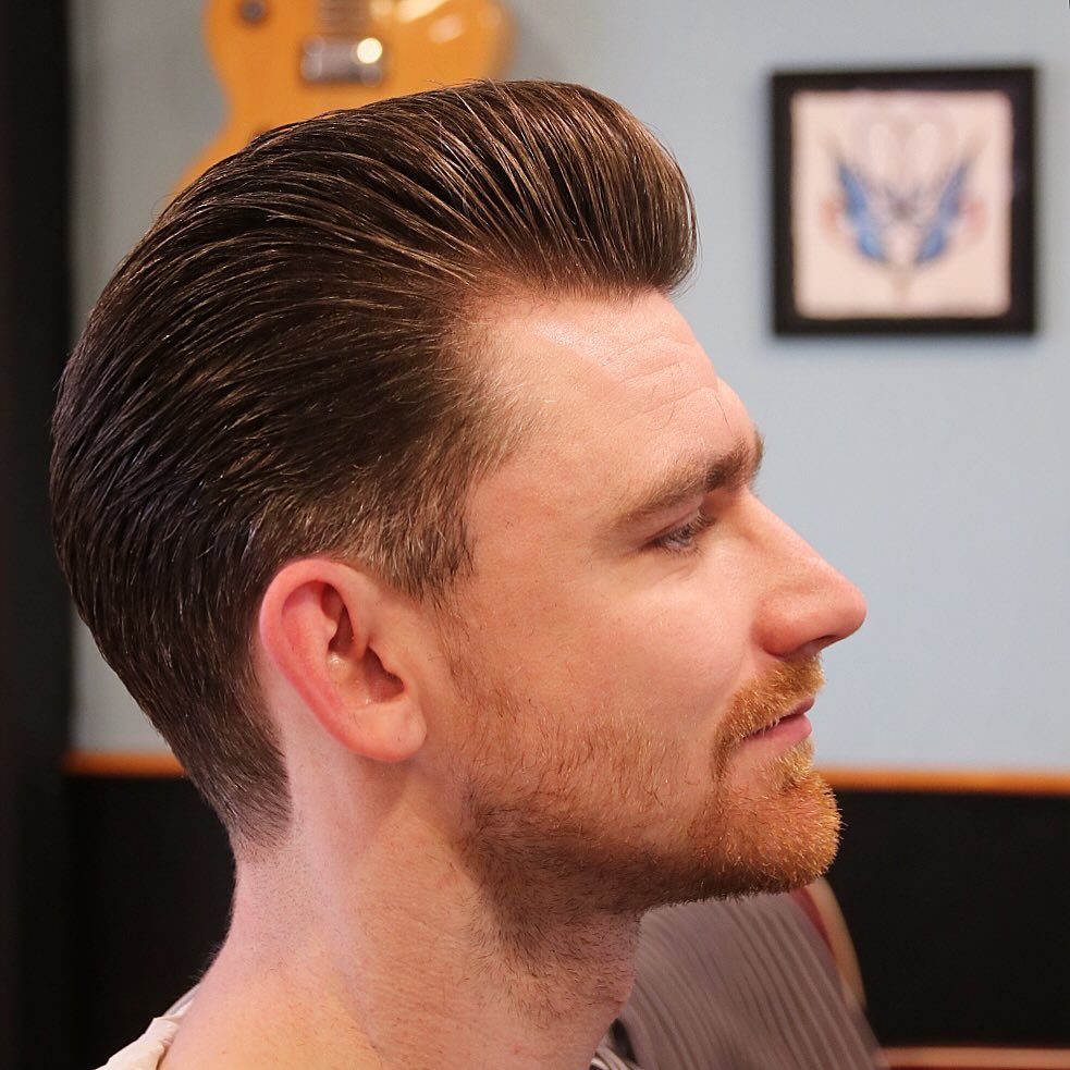 sophisticated pompadour