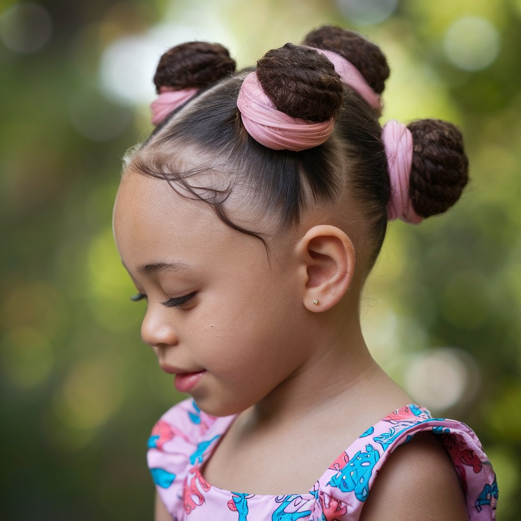 Space Buns Perfil lateral