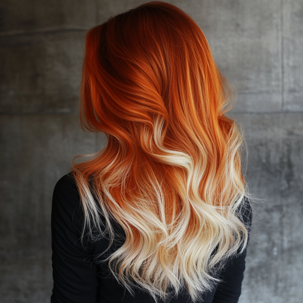 two-toned hair look