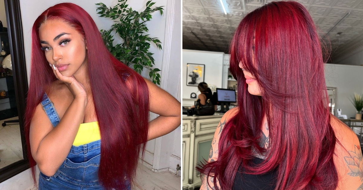 Wine Red Hair Is TikTok's Favorite Fall Trend