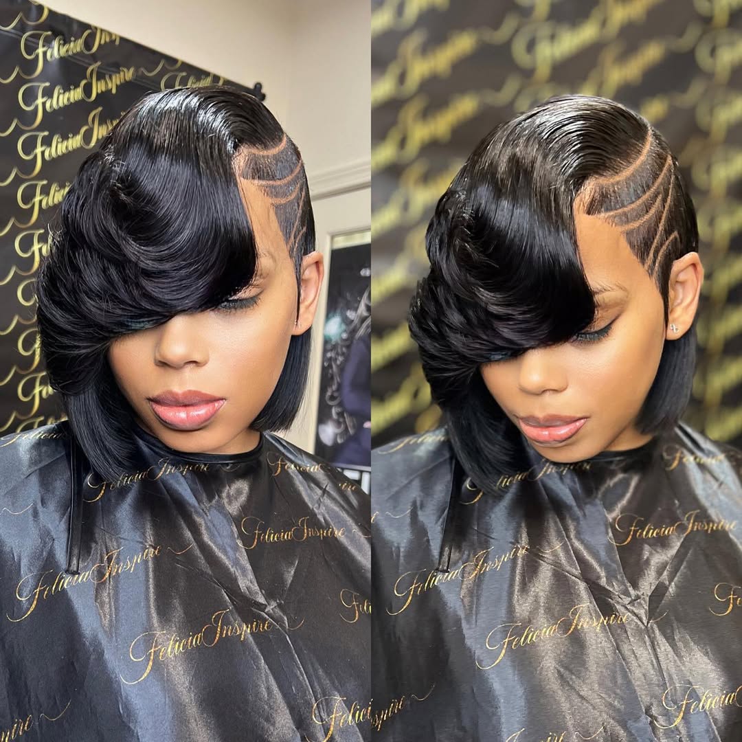 asymmetrical bob quick weave