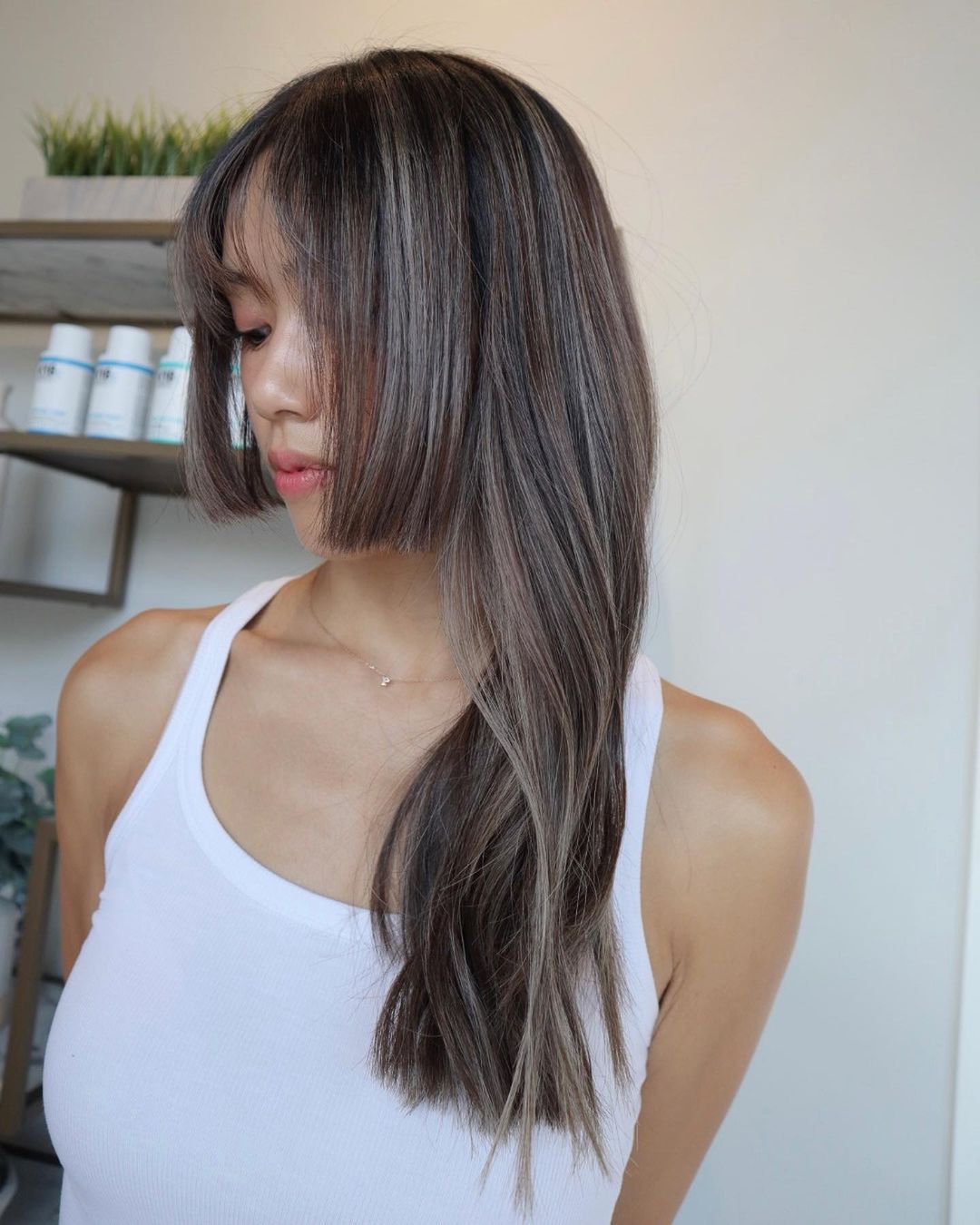 morena balayage corte hime