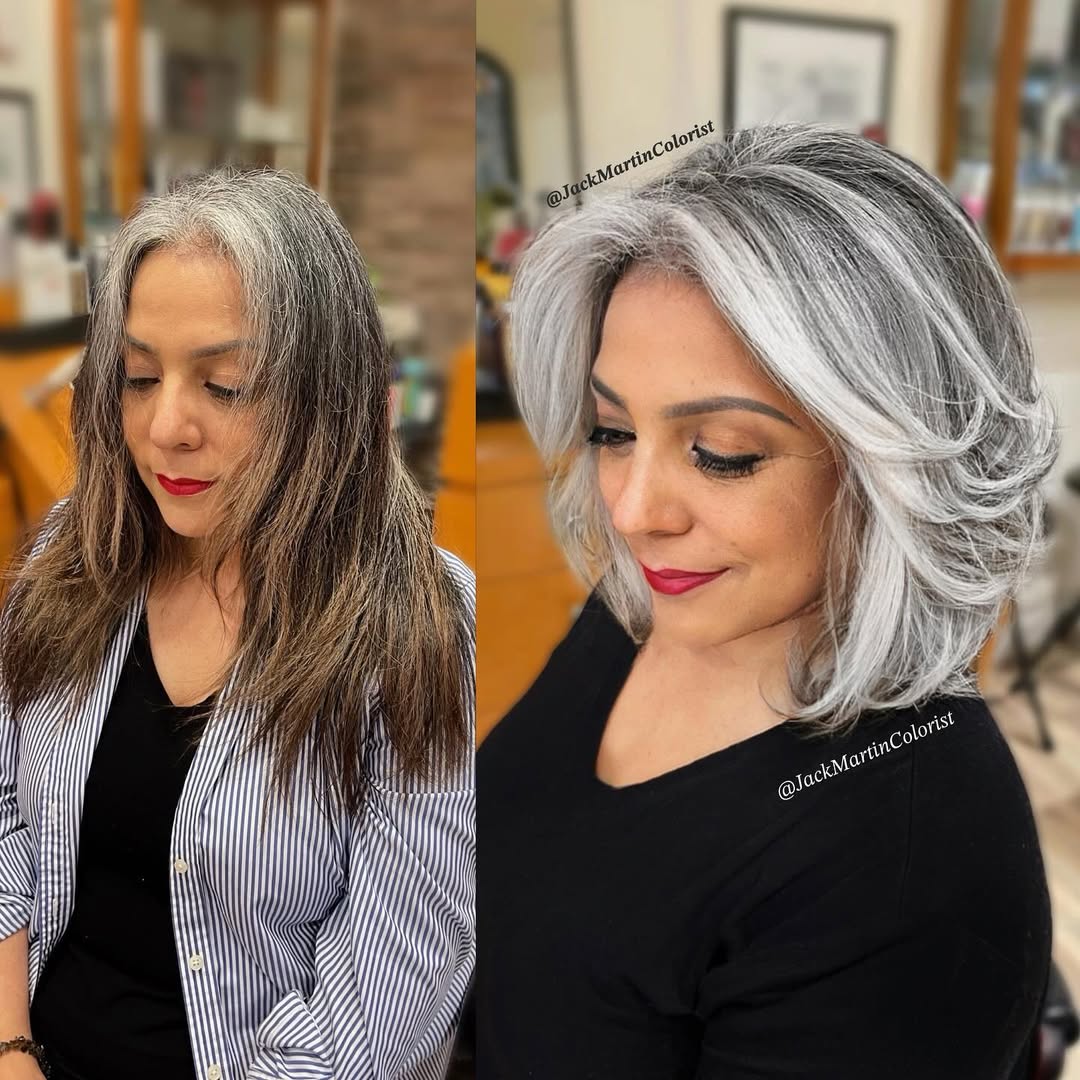 butterfly grey bob