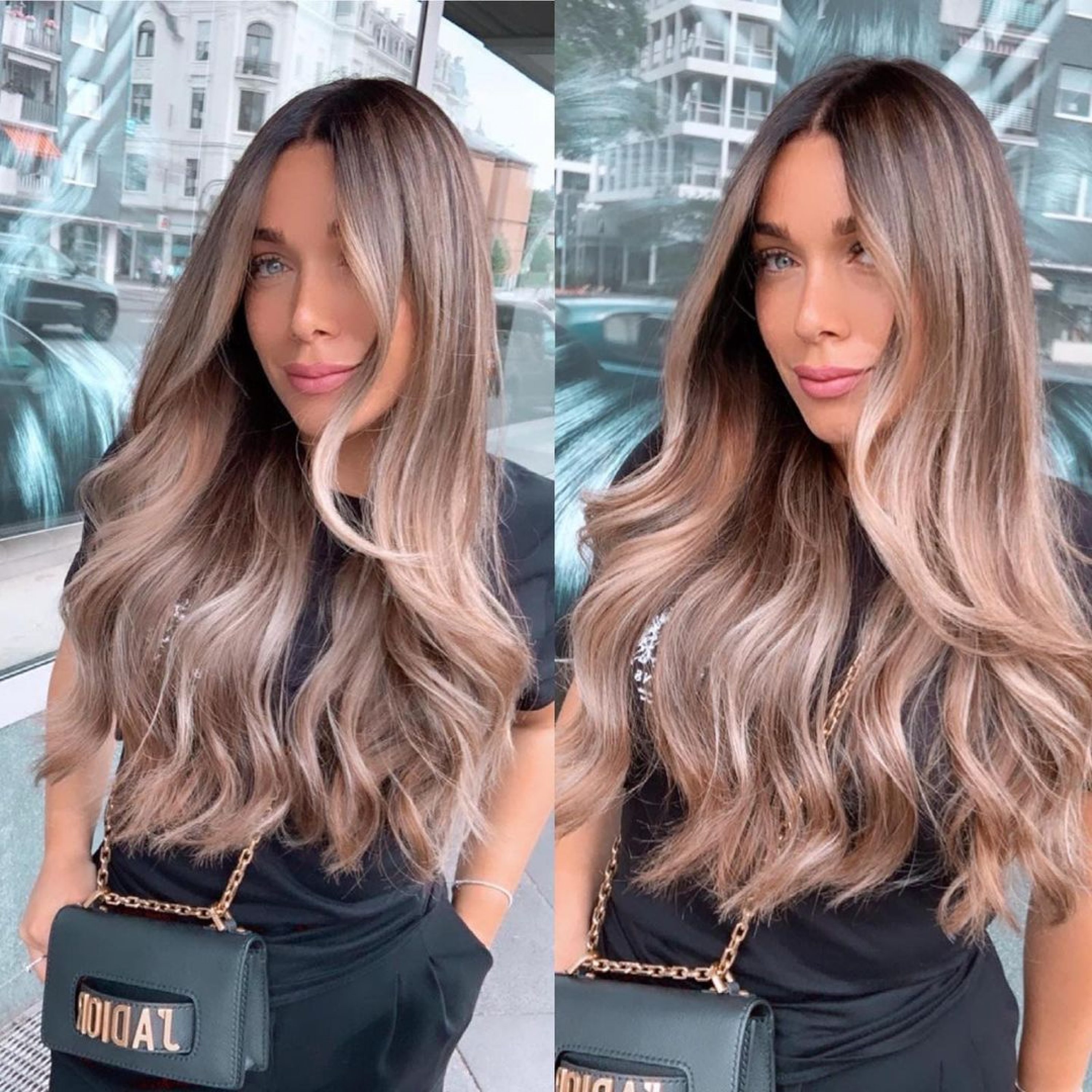 balayage biondo ciliegia