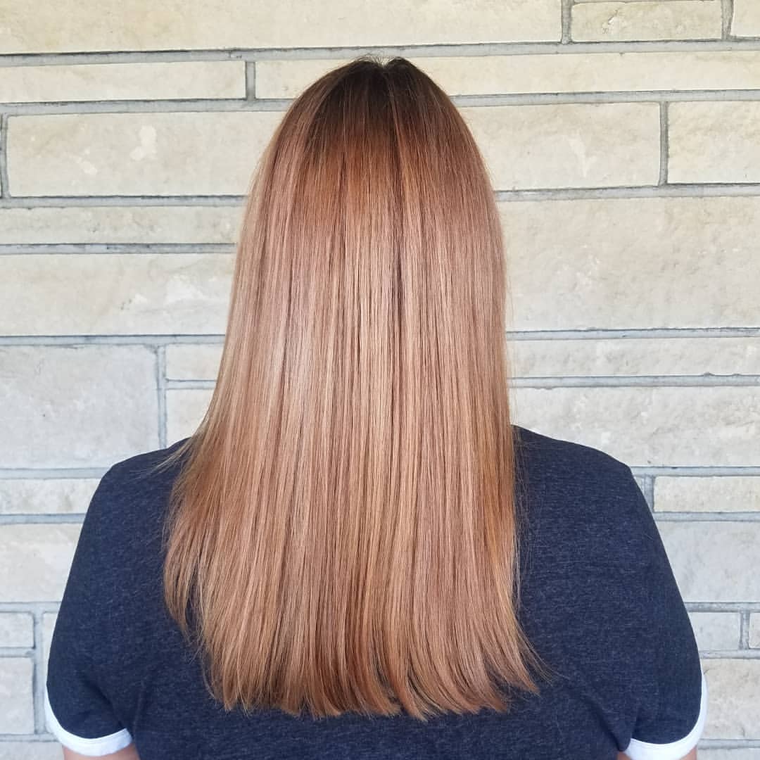 cherry blonde with shadow root