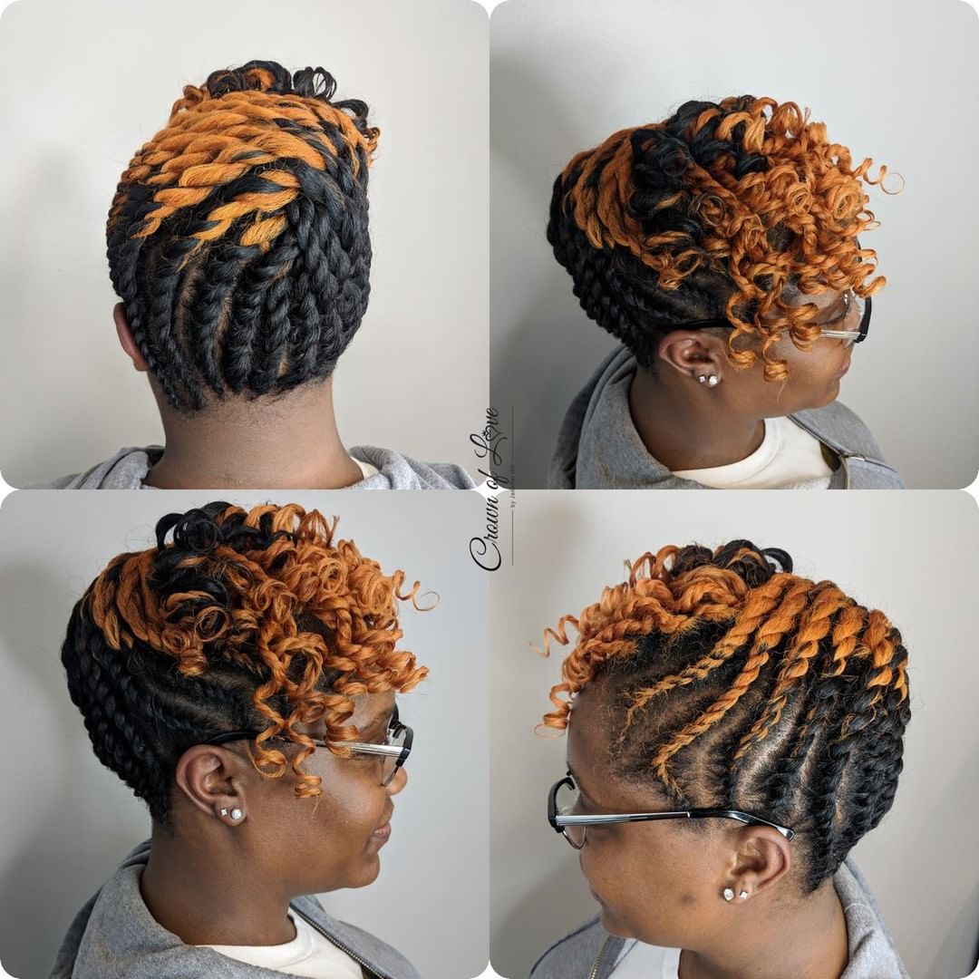 cuivre noir plat twist upstyle