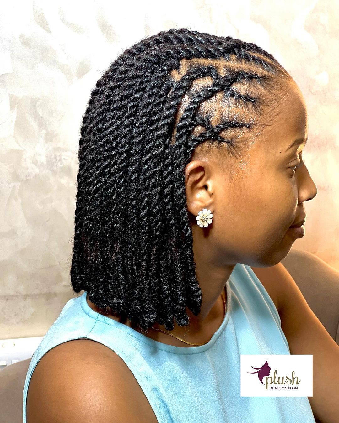 criss-cross crown flat twist