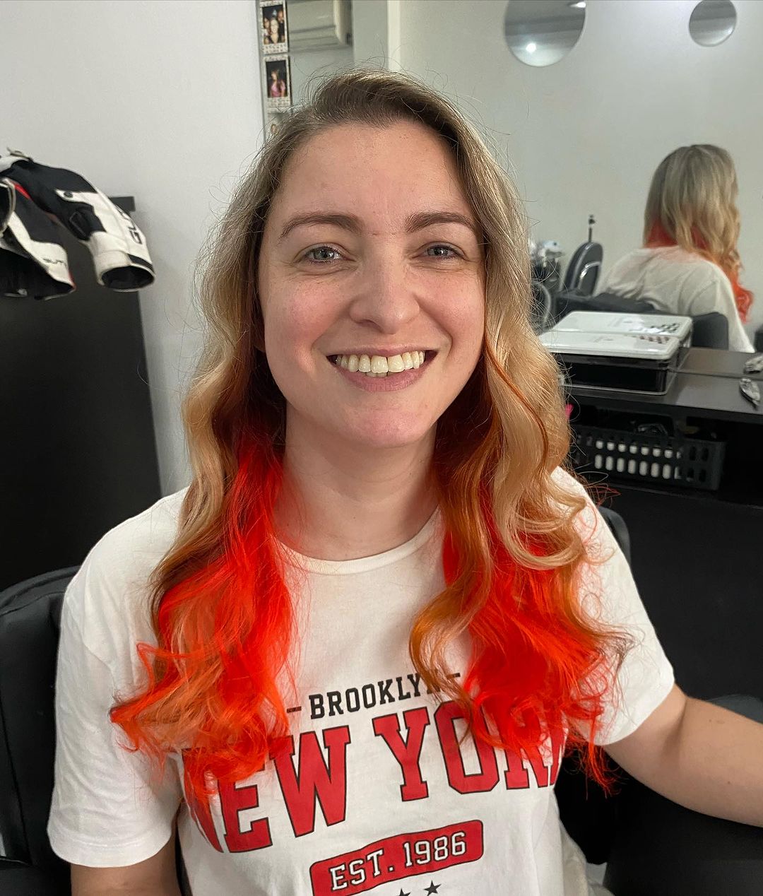 cheveux de renard orange vif