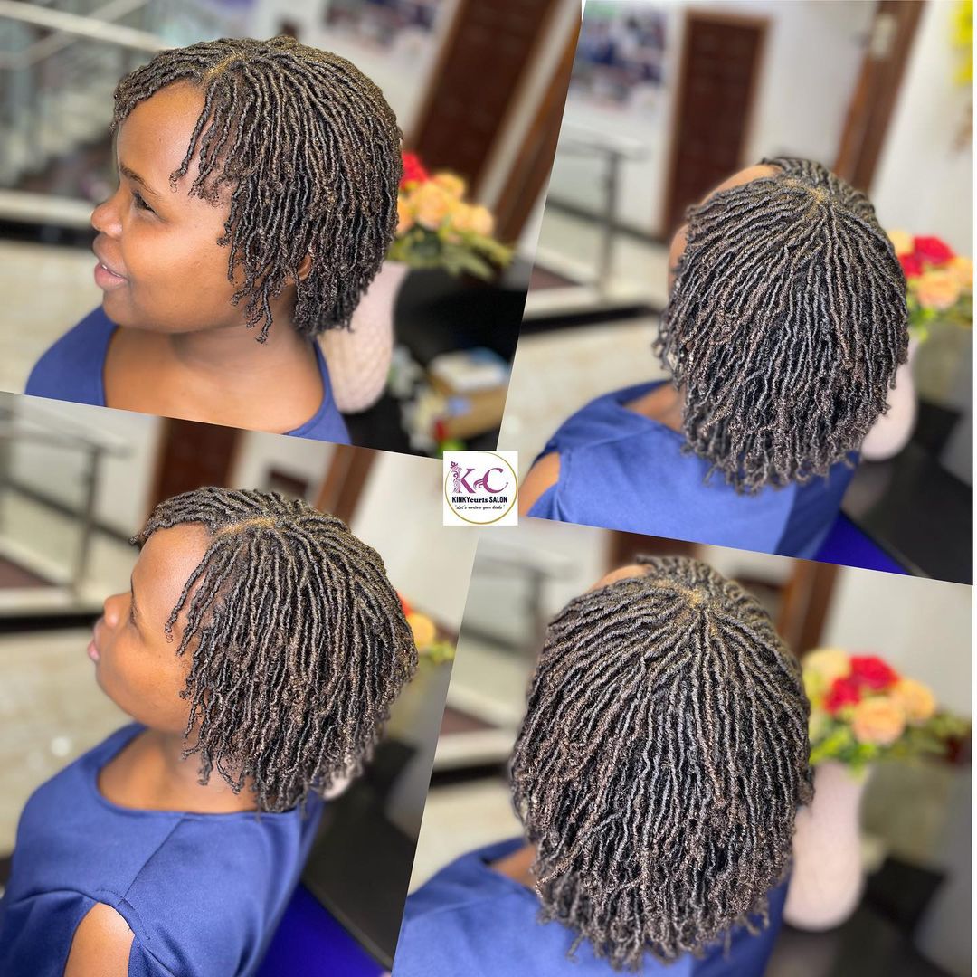 finger coils starter locs 4C hair