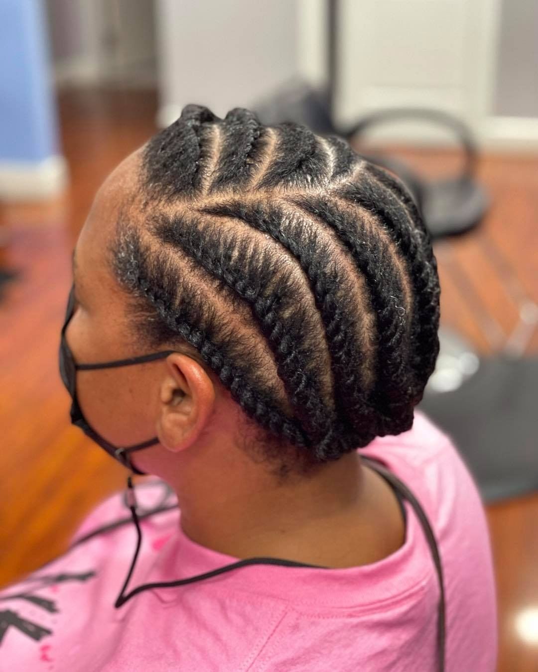 flat twist lemonade braid style