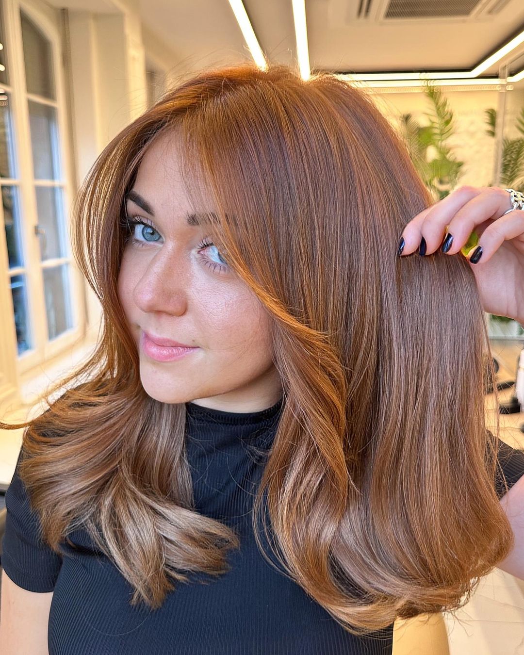 golden auburn copper hair color