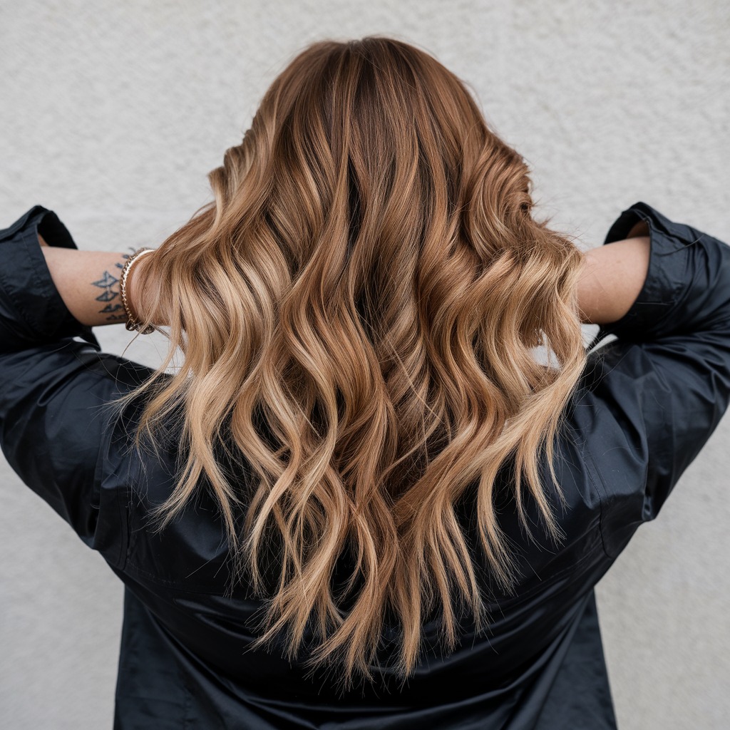 penteado caramelo dourado