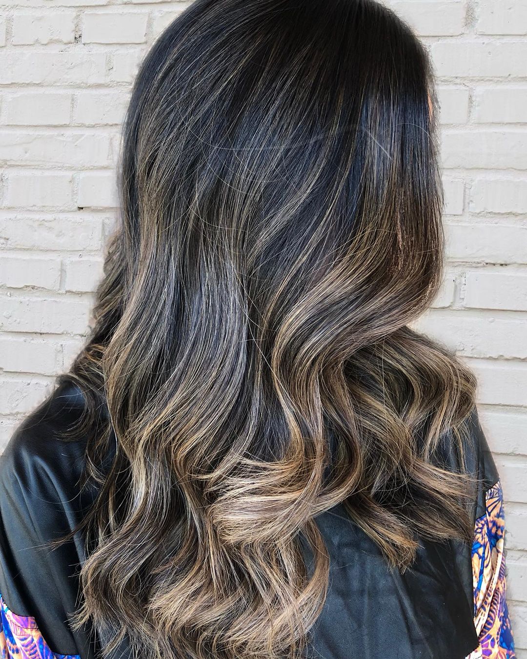 gray bronde soft waves