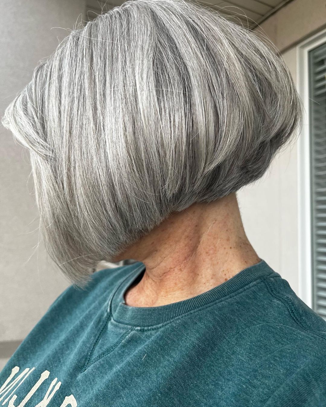 grey a-line bob