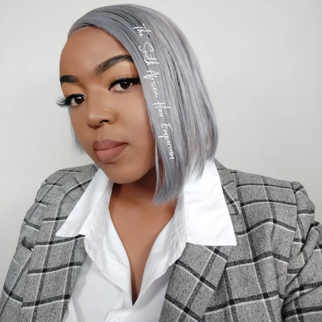 grey bob quick weave