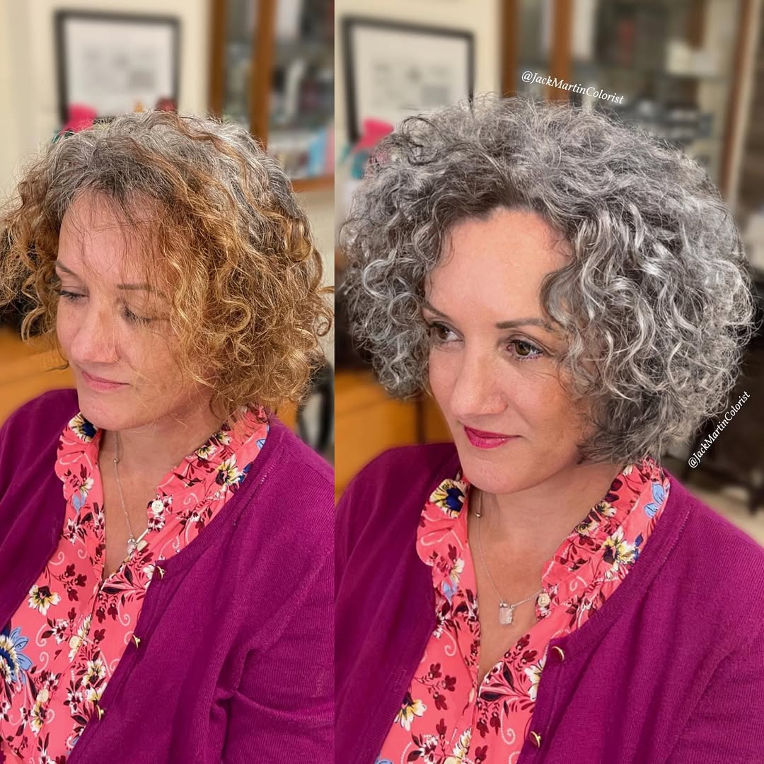 grey curly pixie bob