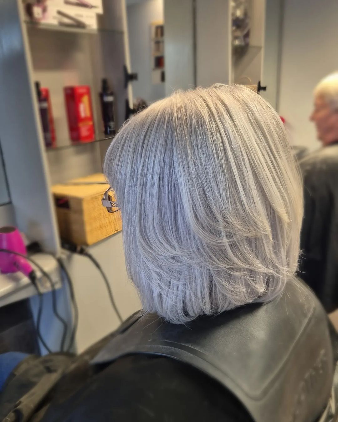 grey long bob