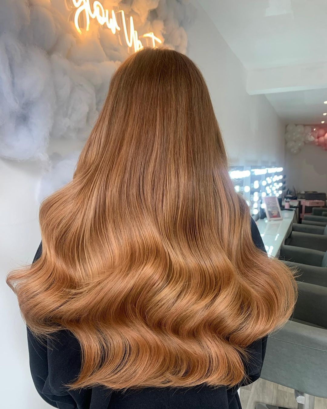 light amber blonde balayage