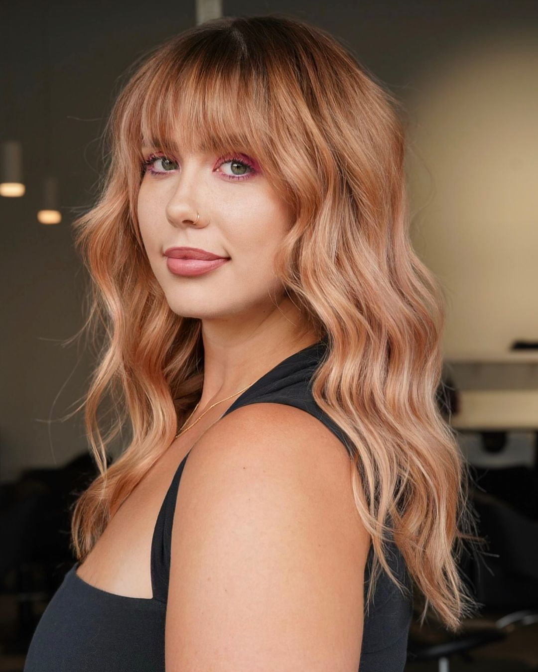 cheveux cuivrés auburn clair