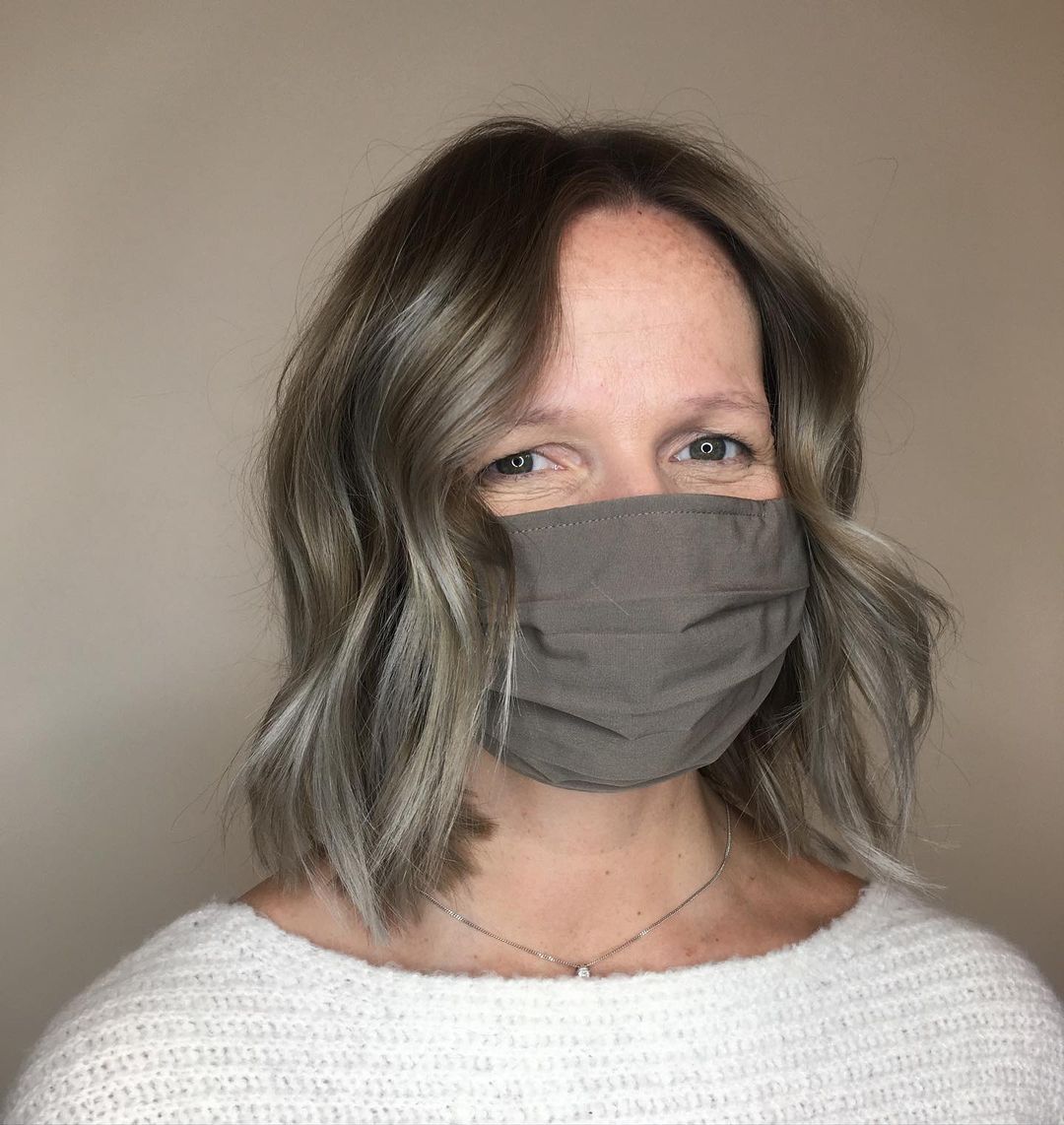 paarsblonde balayage