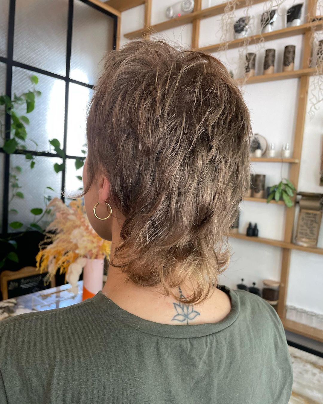 pixie shag mullet with textured micro bangs