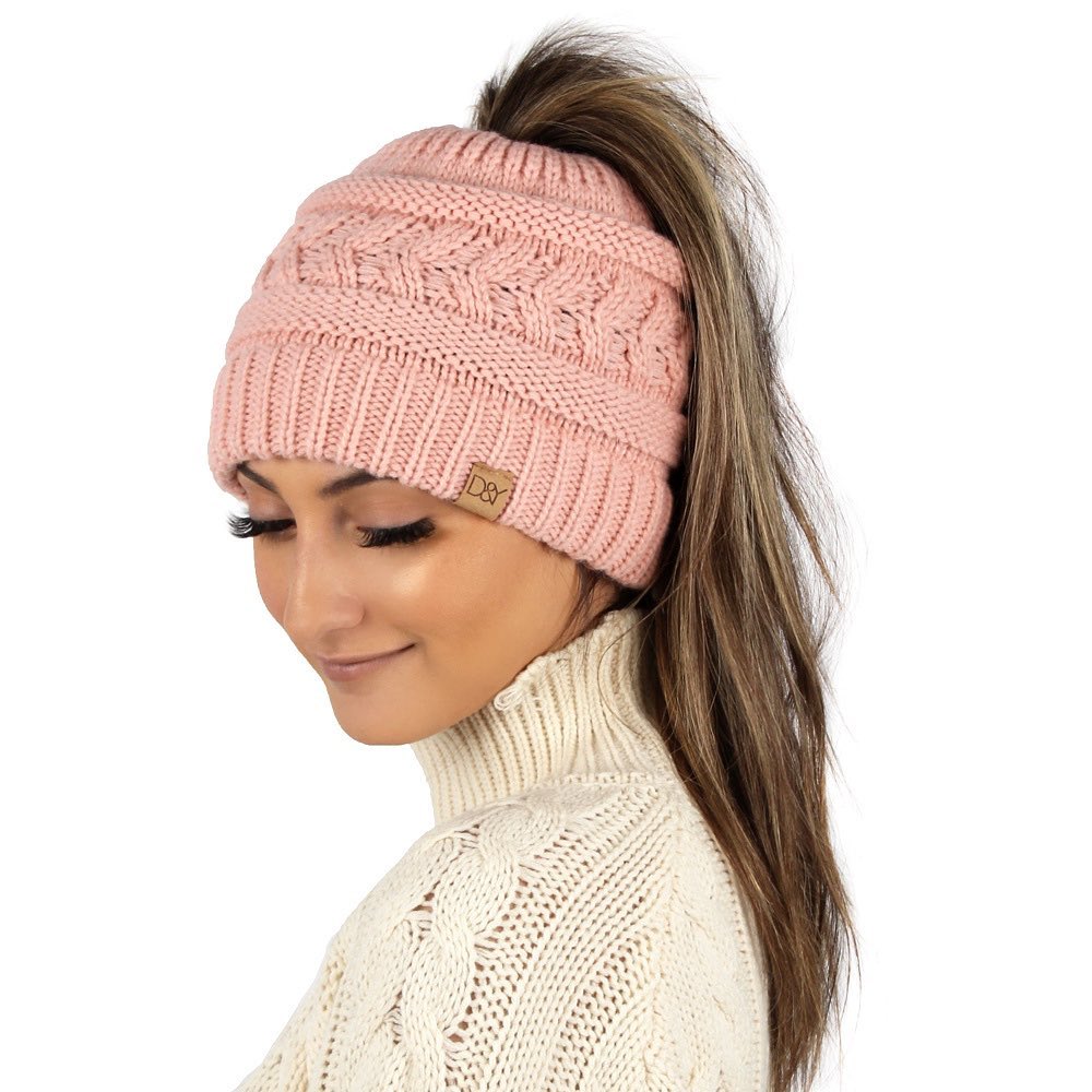 paardenstaart beanie kapsel