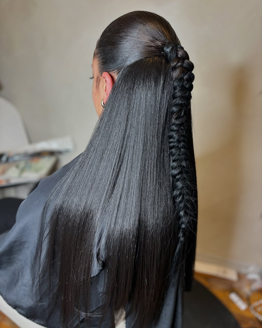 demi-tresse à tissage rapide