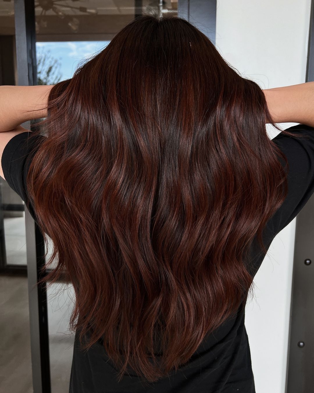 red copper dark brown hair