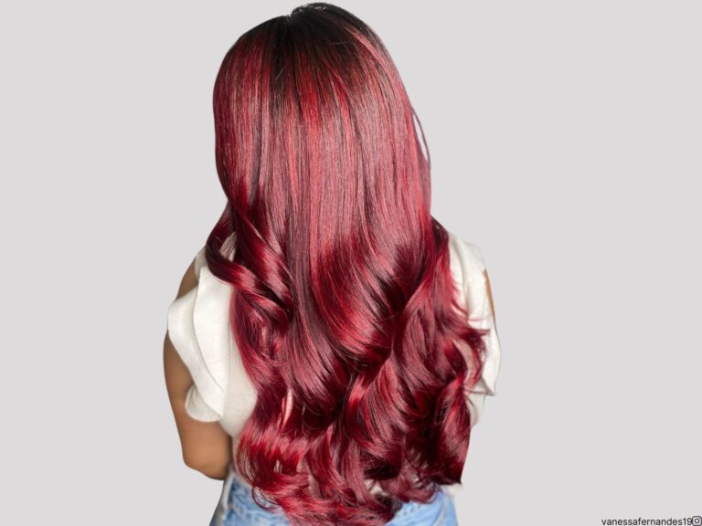 rood fluwelen haar