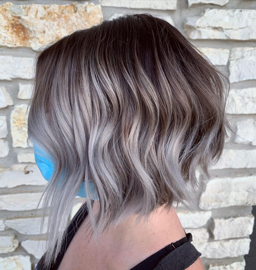 smokey grey bob