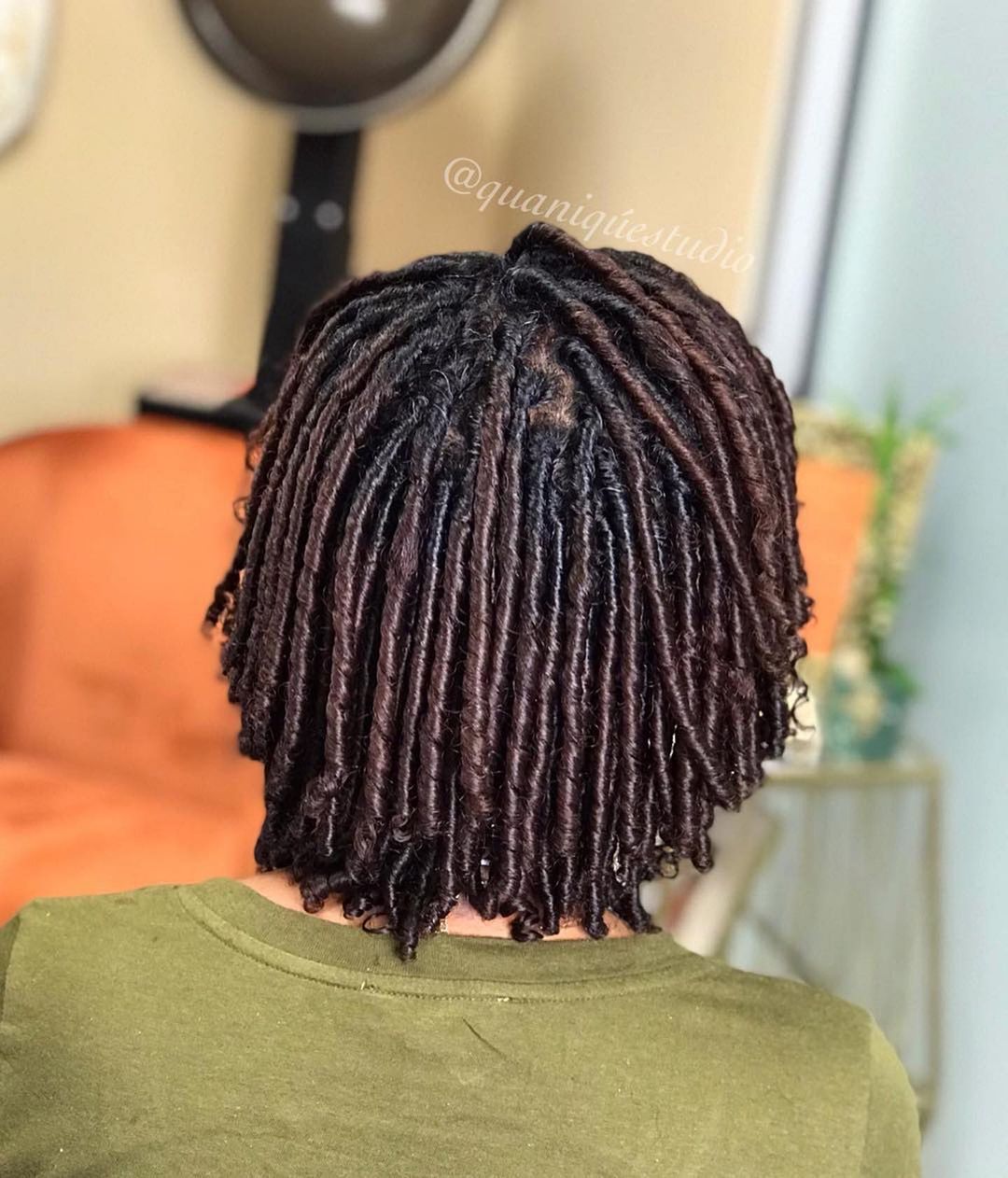 starter locs 4C short hair