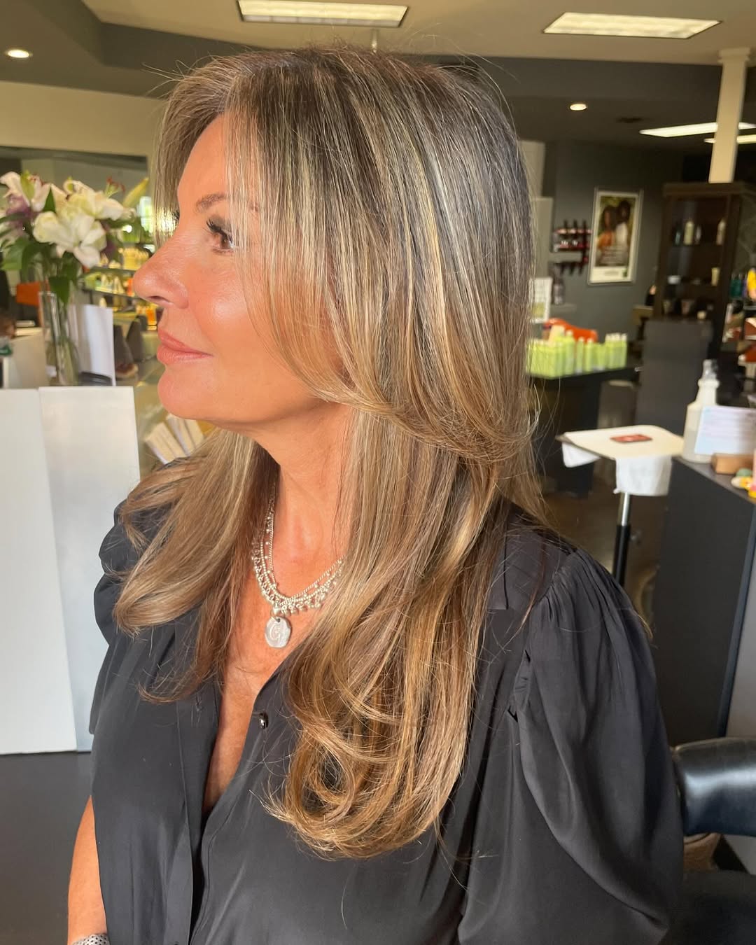 balayage morena beijada pelo sol