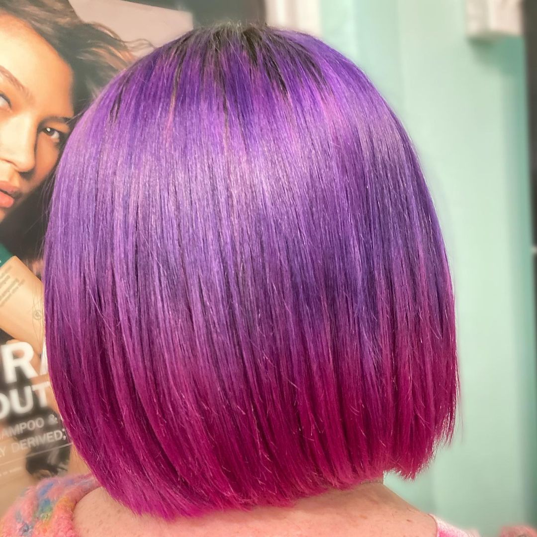 vivid gradient bob