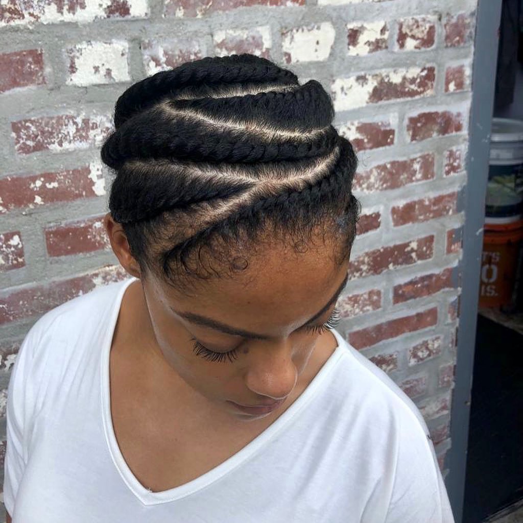 ziv zag flat twist on natural hair