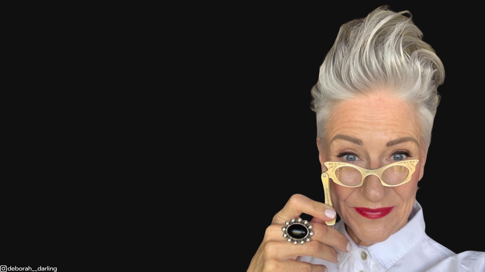 haircuts for women over 60 with glasses