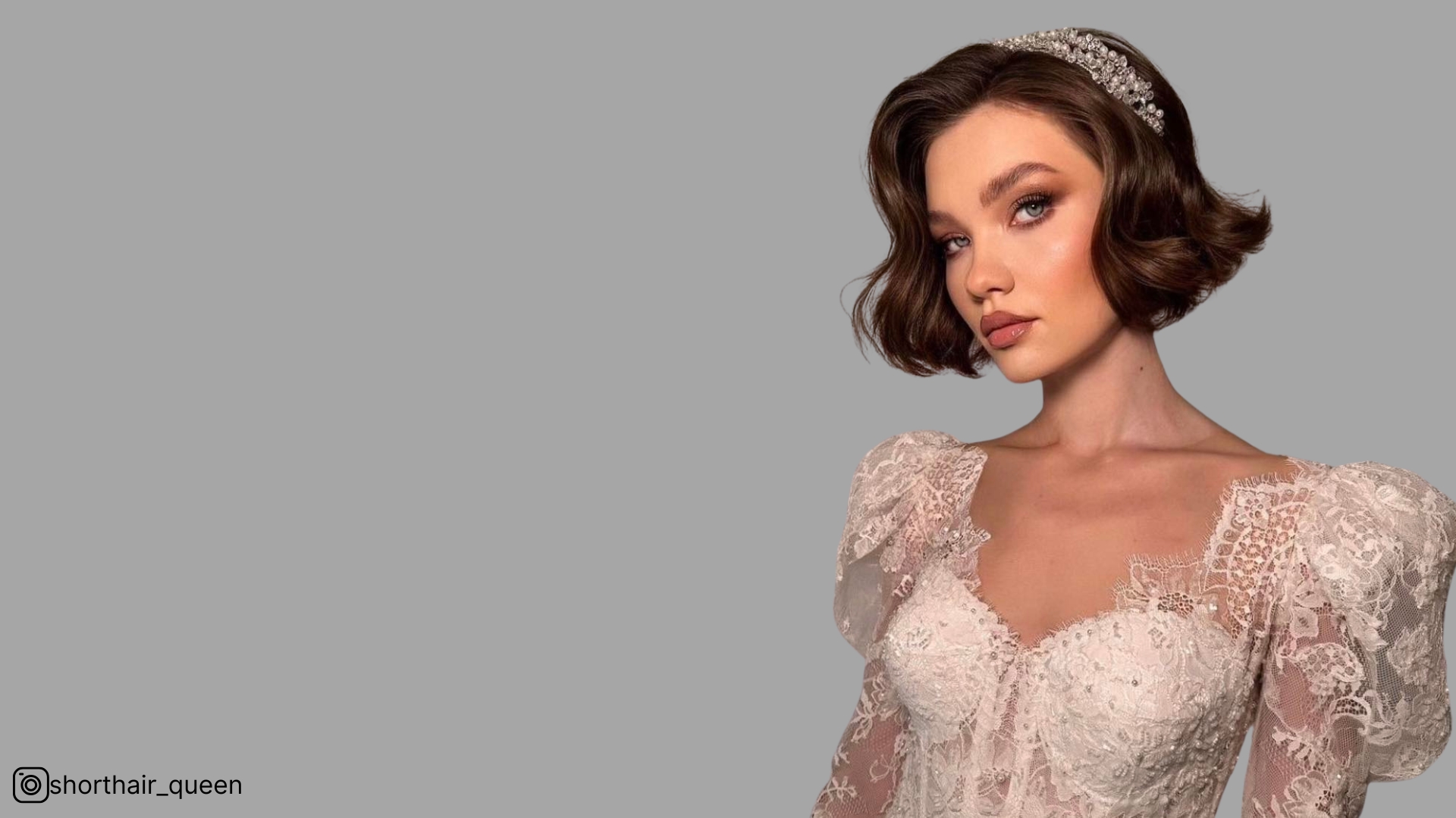 Acconciature da sposa eleganti per donne con i capelli corti