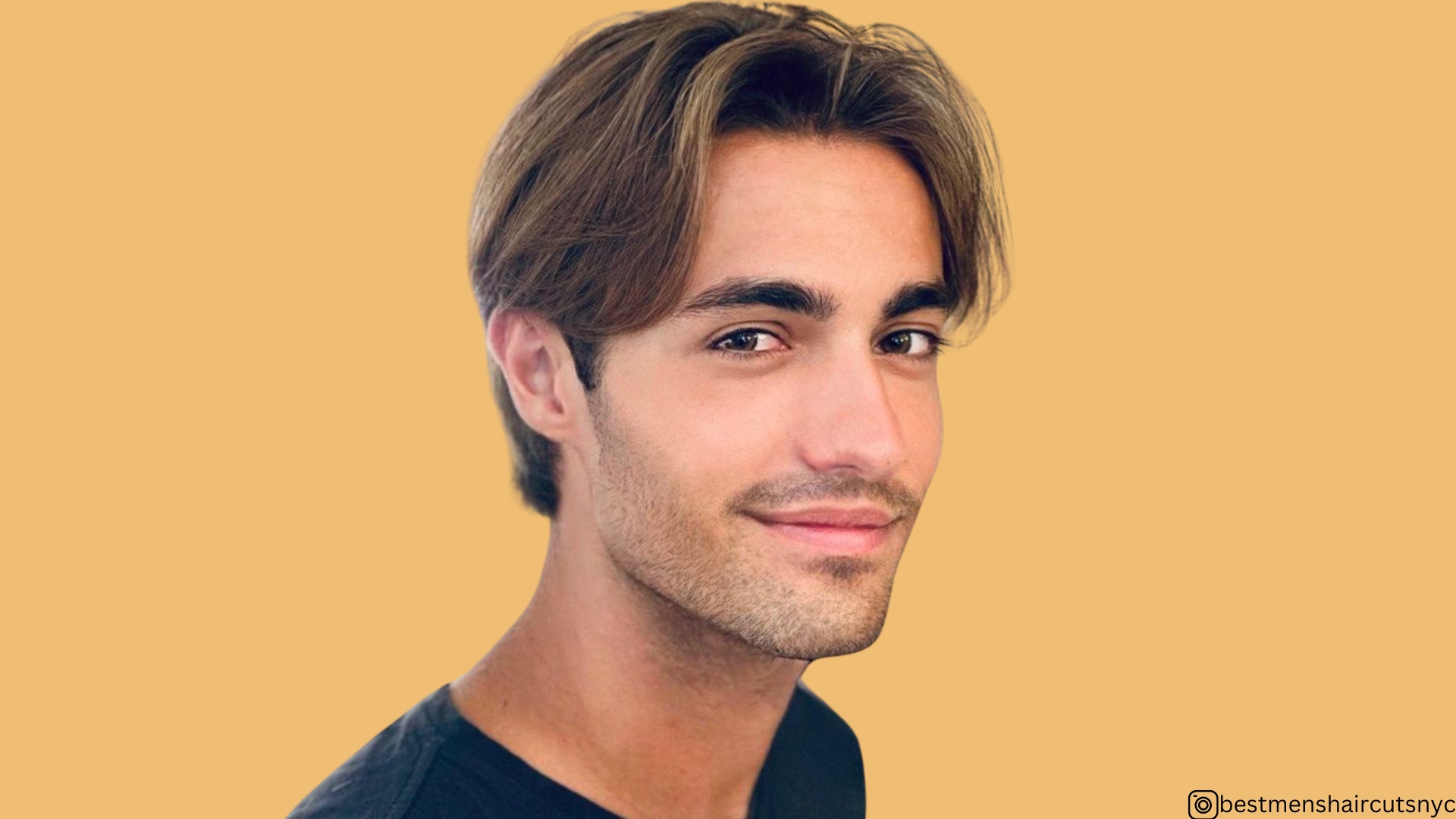 middle part hairstyles men