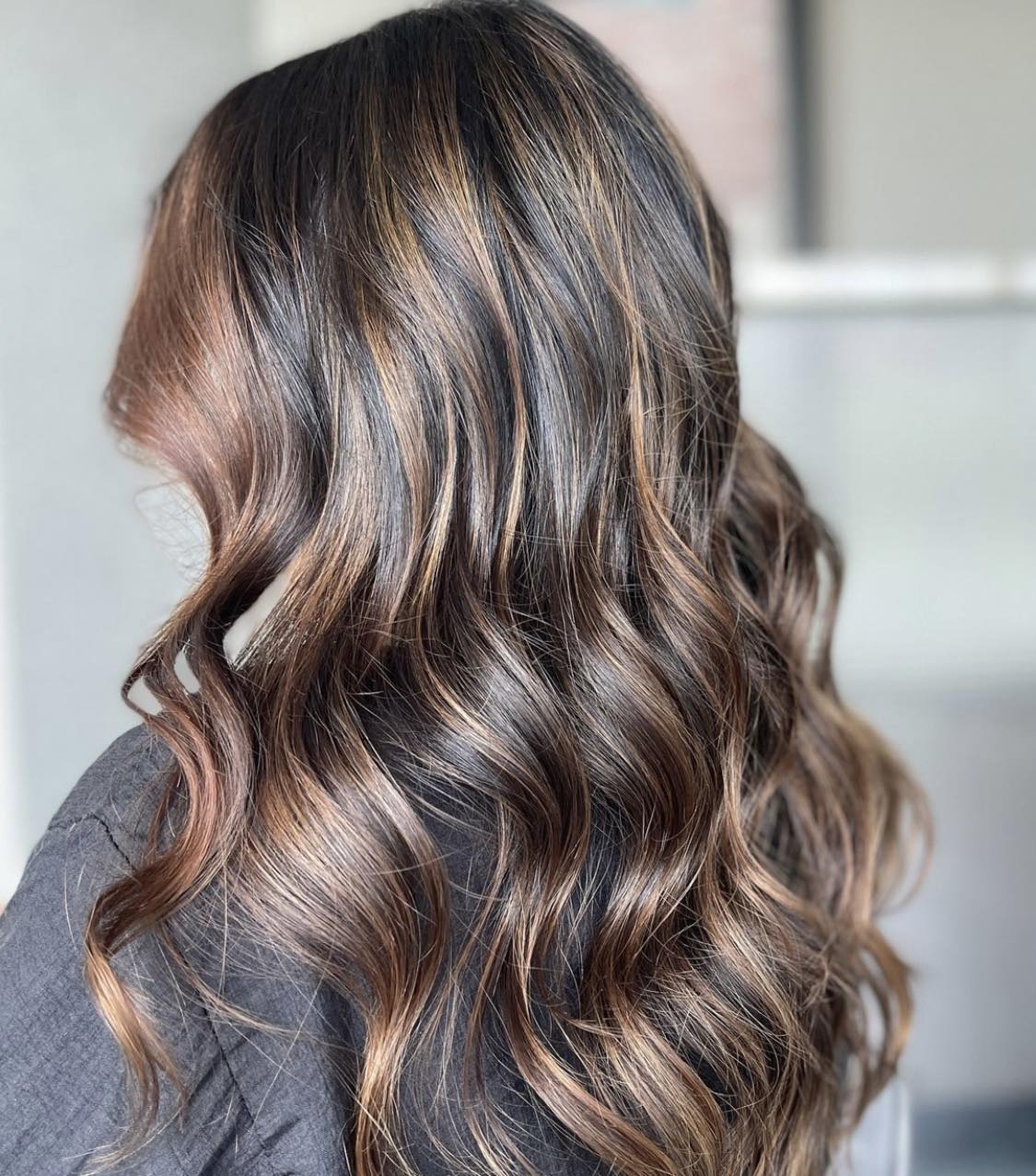 Balayage brun caramel