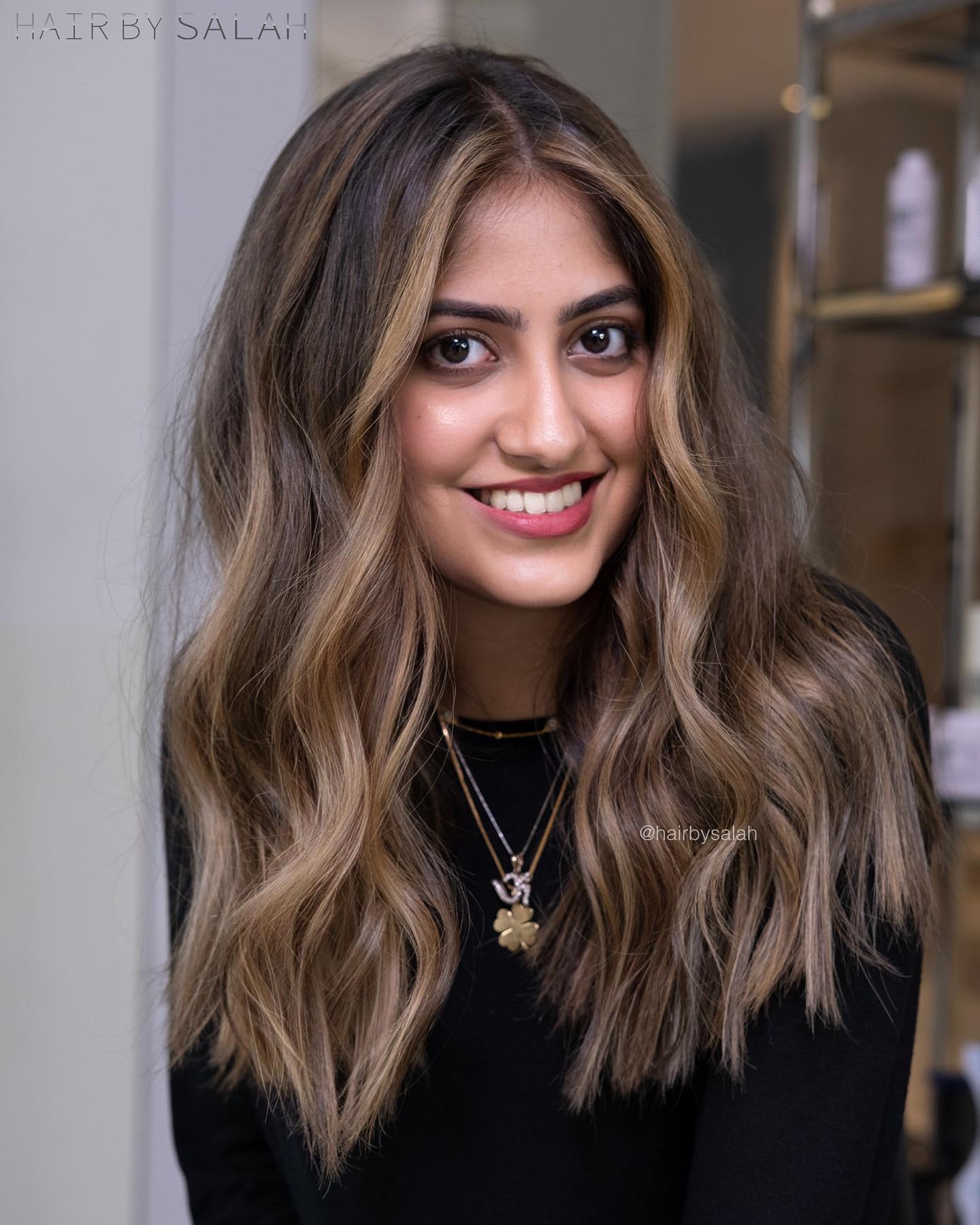 balayage brun clair