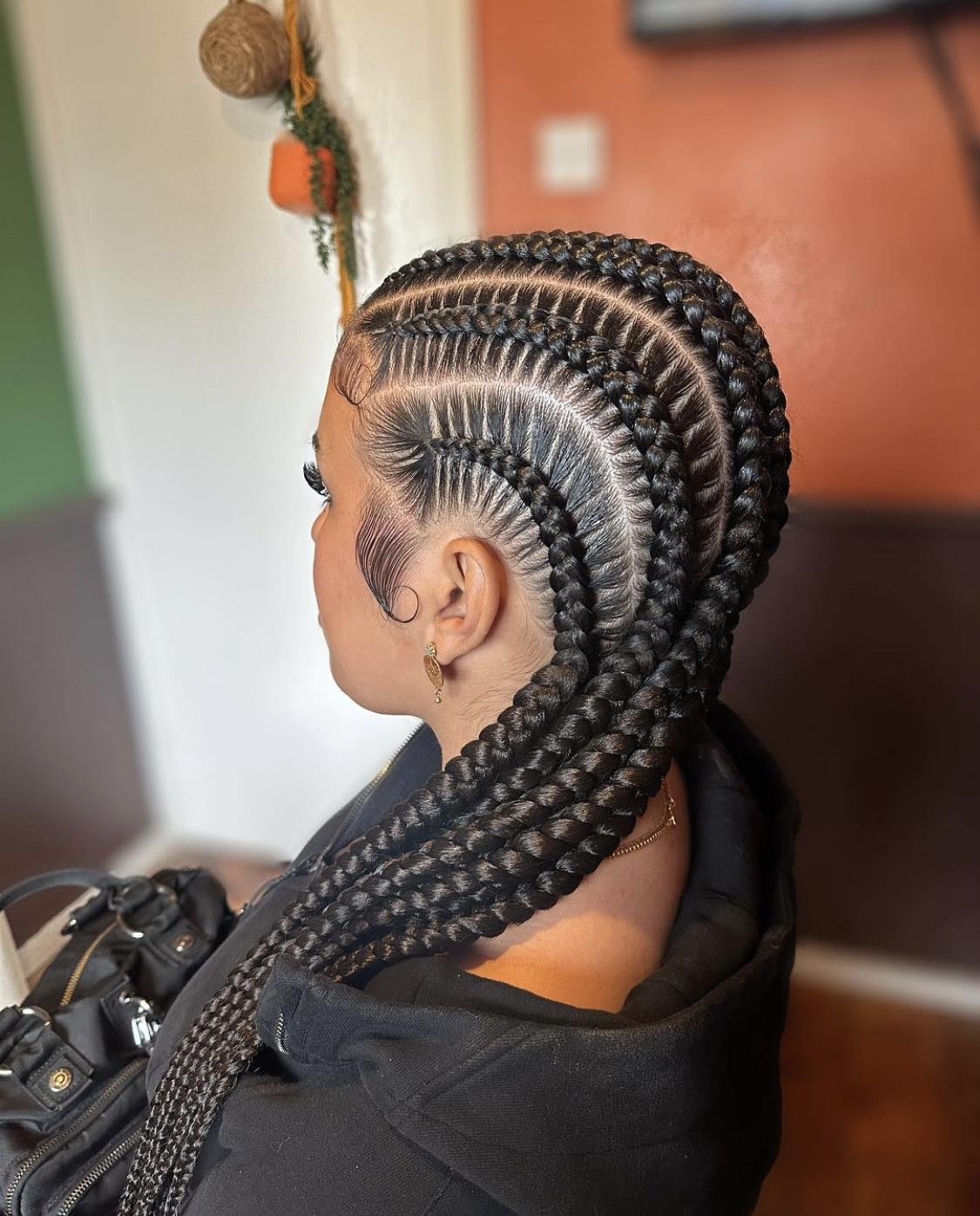 Penteado protetor com tranças