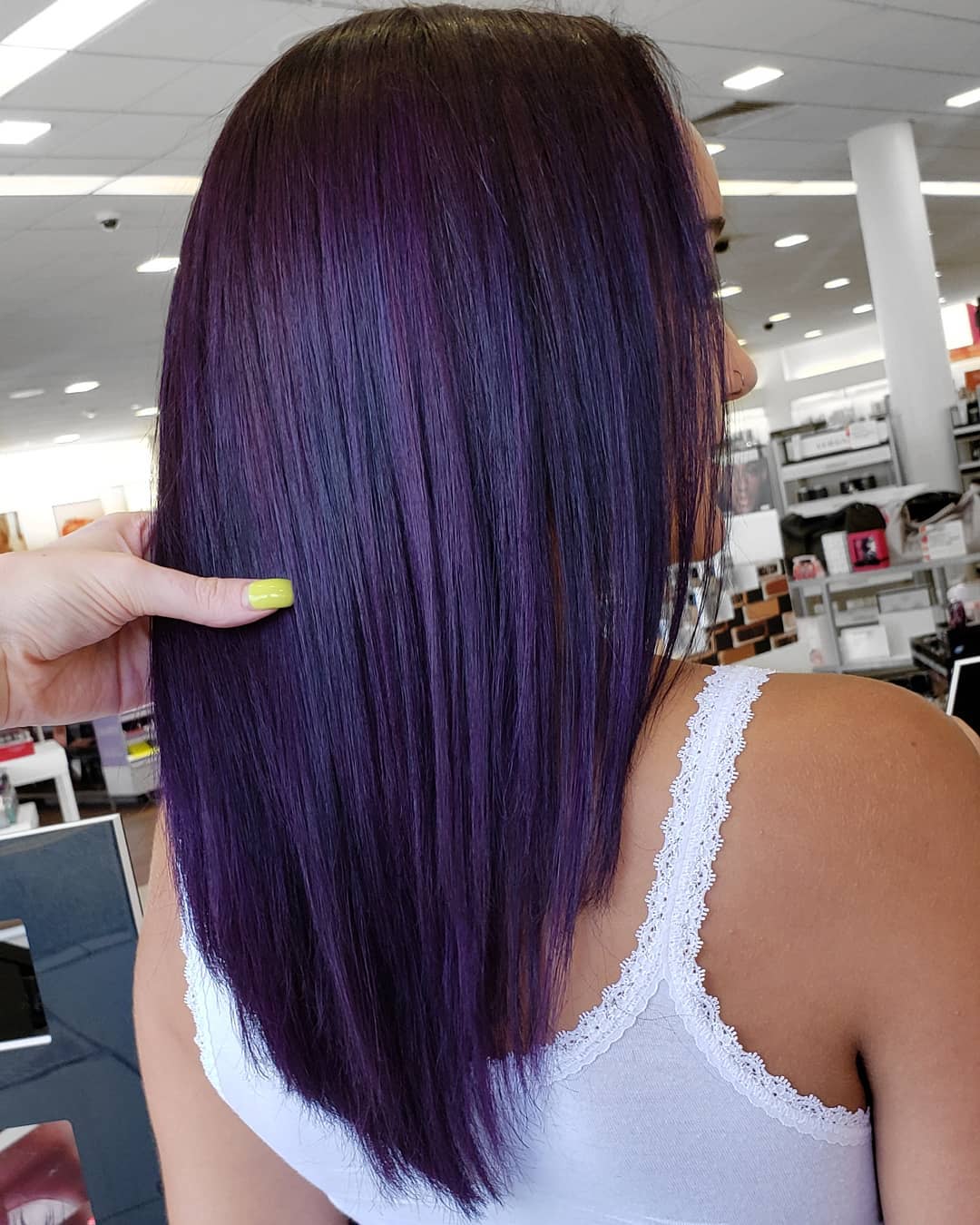 midnight purple hair